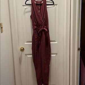 Maroon jumpsuit